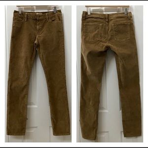 Banana Republic skinny corduroy pants “acorn”